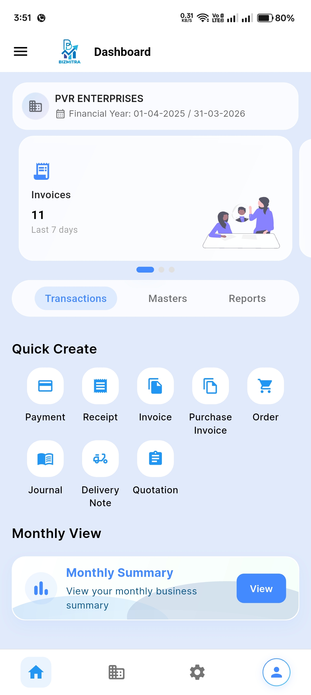 Bizmitra iOS App